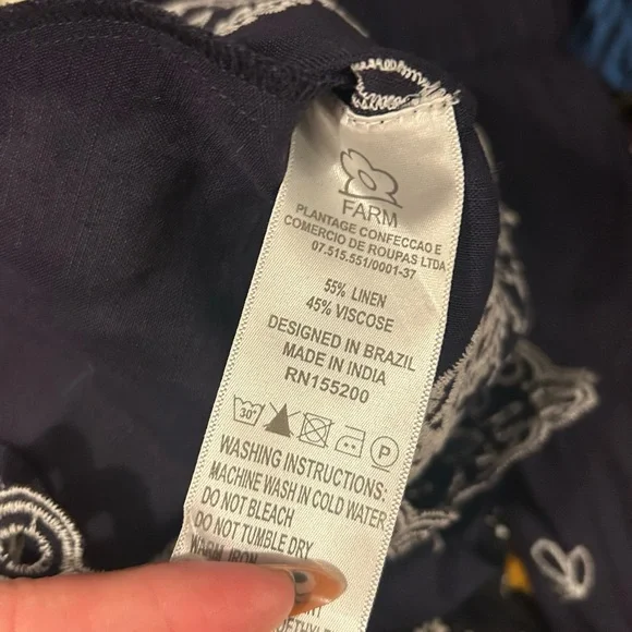 FARM Rio Navy Off-Shoulder Jumpsuit - Picture 9 of 14